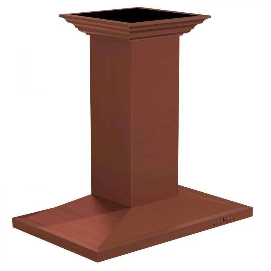 ZLINE 36-Inch Designer Series Copper Finish Island Range Hood, 8GL2Ci-36