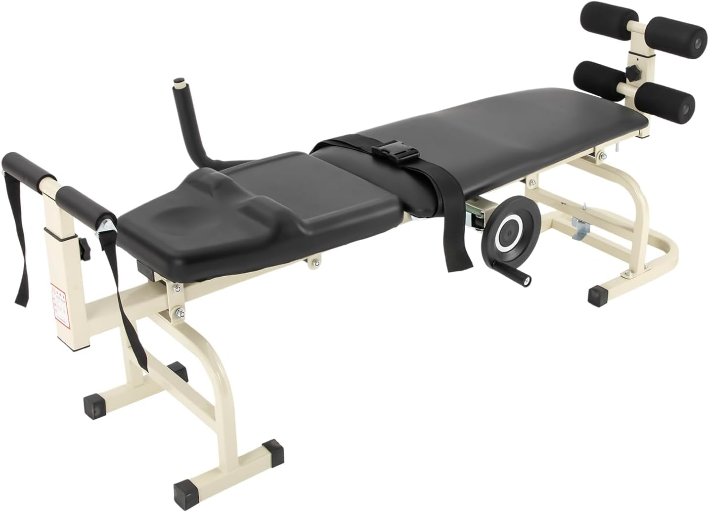 YIYIBYUS Traction Bed Folding Massage Bed Table Cervical & Lumbar Traction Bed 1.4m-1.9m, Spine Cervical Stretcher Vertebra Lumbar Spine Massage for Shoulder Acid Hands & Feet Numbness