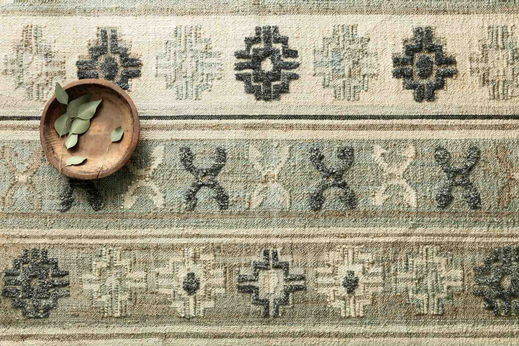 Loloi Owen Collection - Transitional Hand Woven Rug in Aqua & Ink (OW-01)