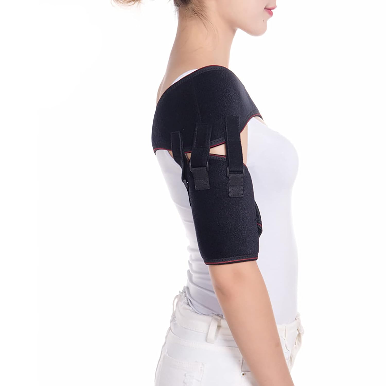 HAILM Universal Shoulder Immobiliser, Shoulder Support Shoulder Joint Fixation Belt,Comfortable Shoulder Support Sling, Ideal for Injury Recovery,Right