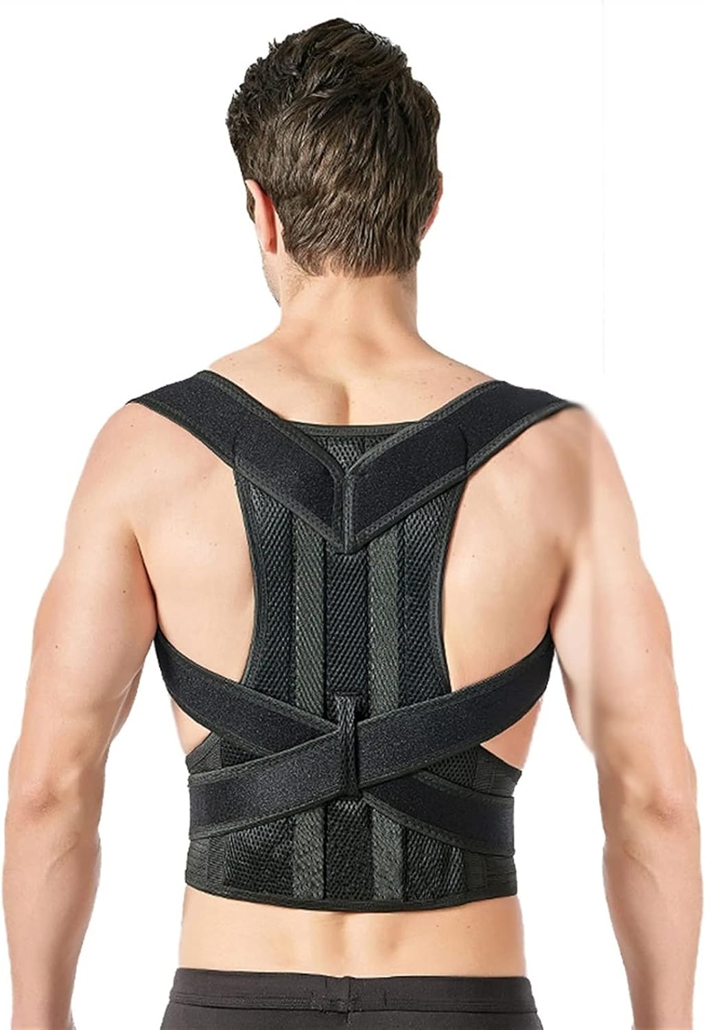 Posture Corrector Men for Upper and Lower Full Back Support Straightener Waist Belts Support Provides Neck Back Shoulder Pain Relief,XXXX