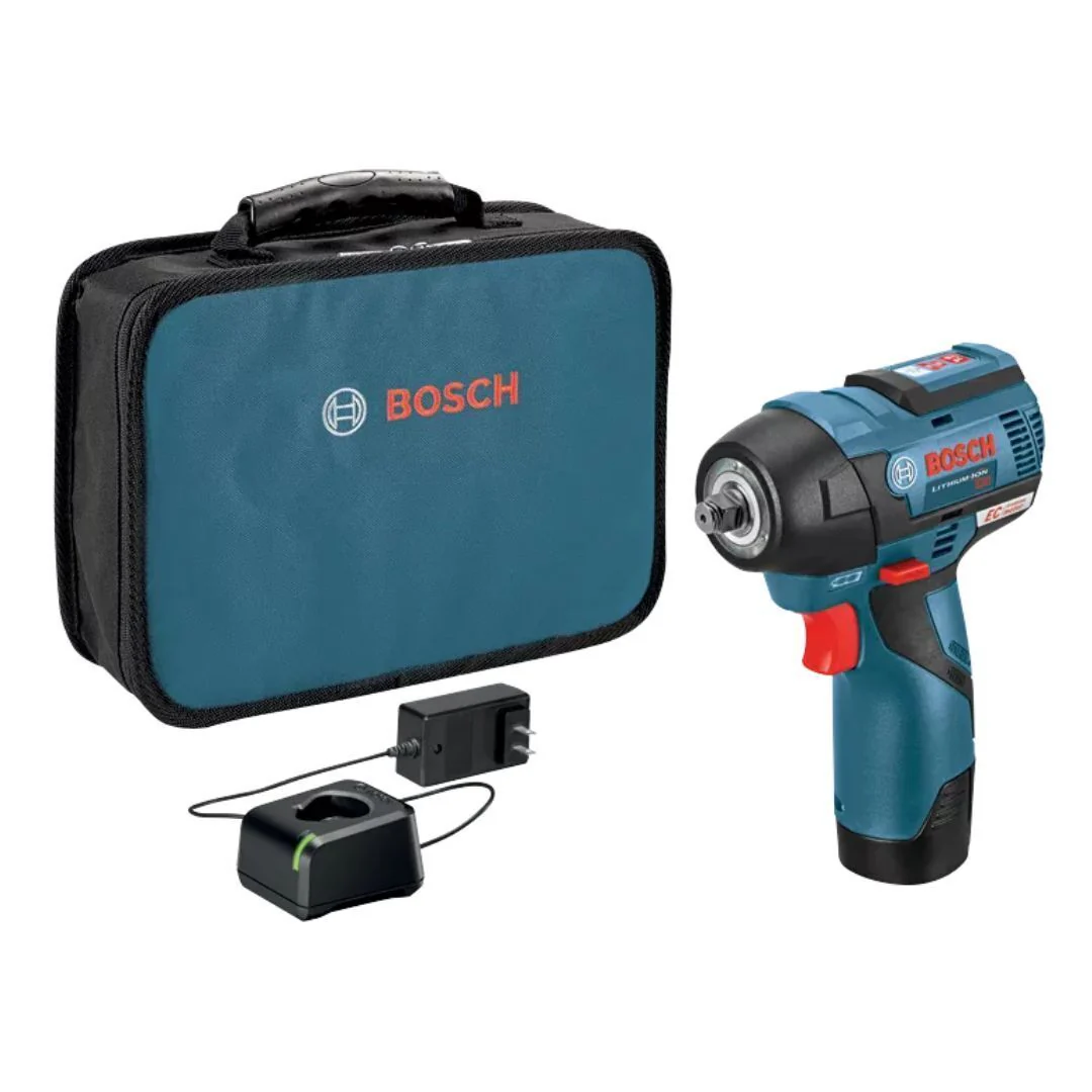 BOSCH PS82-02 12V Max EC Brushless 3/8 In. Impact Wrench Kit