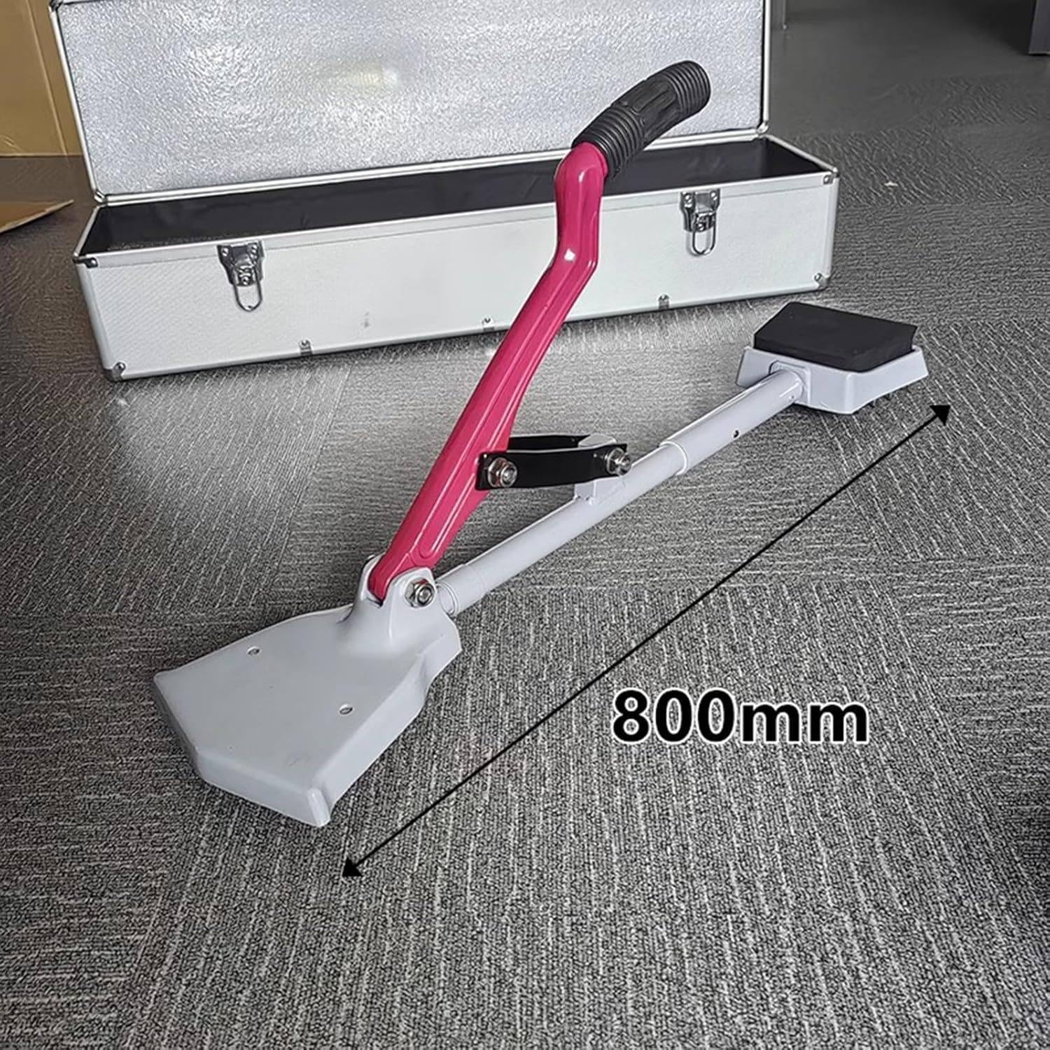 Kneeless Carpet Stretcher,Fit Laying Tool w/Soft Rubber Handle and Grippers for DIY Use,Essential Fitting Tool for Flooring Projects