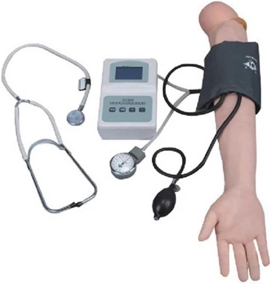 Blood Pressure Training Arm Simulator Model with LCD Displaying and Korotkoff Gap Sound for Nursing Skills Manikins Blood Pressure Arm Model Simulator
