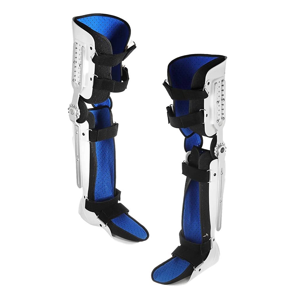 Calf Ankle Foot Fixed Bracket Orthosis Knee Ankle Leg Stabilizer Adjustable Fracture Protector Hinged Orthosis Support Brace