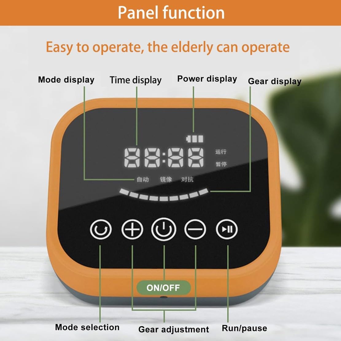 Portable Rehabilitation Health Machine for Fingers, Multifunction Robot Gloves Stroke Hemip, Hand Function Robotic Gloves, Recovery Finger Device(A,Left Hand XL)