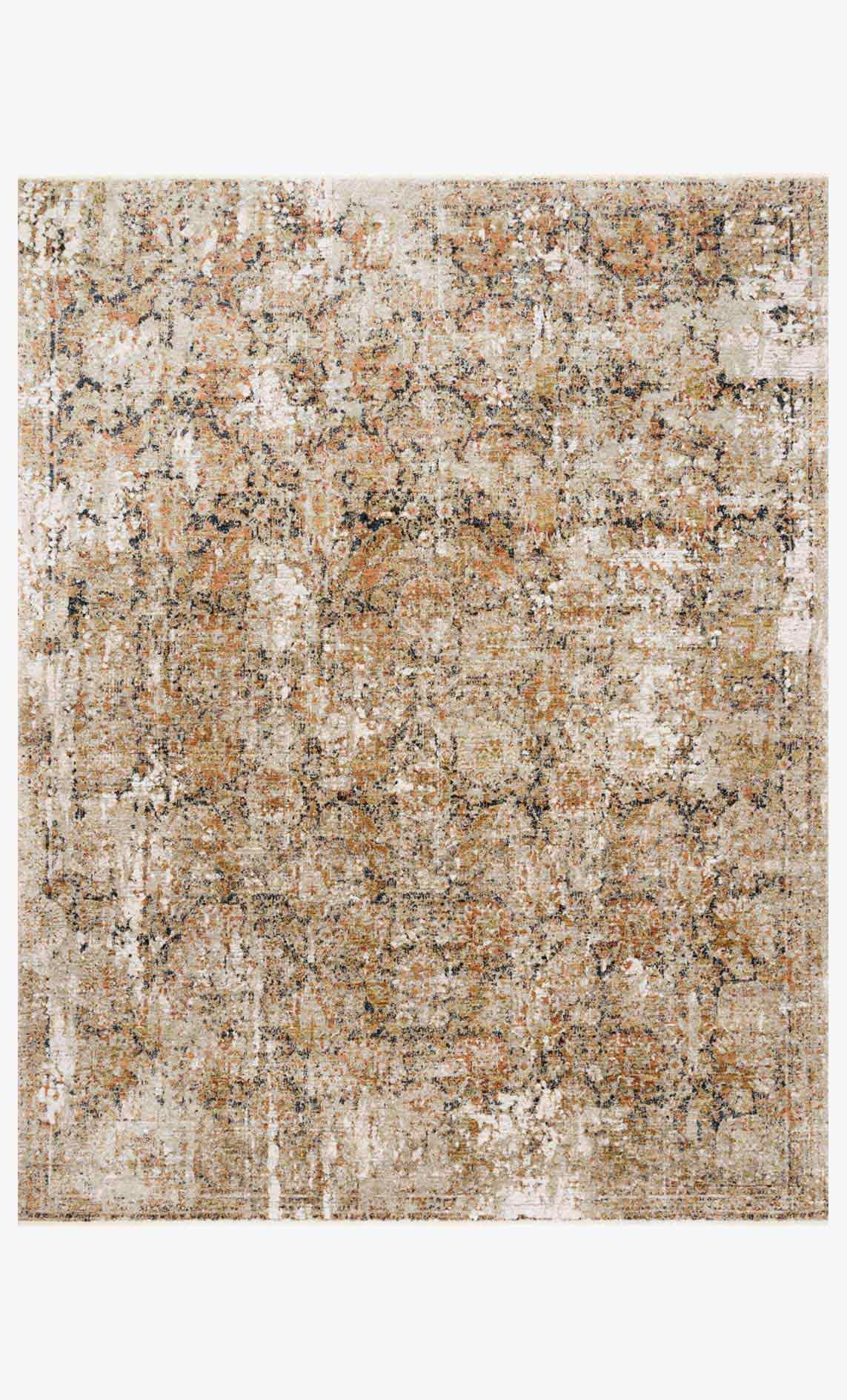 Loloi Theia Collection - Traditional Power Loomed Rug in Taupe & Gold (THE-02)