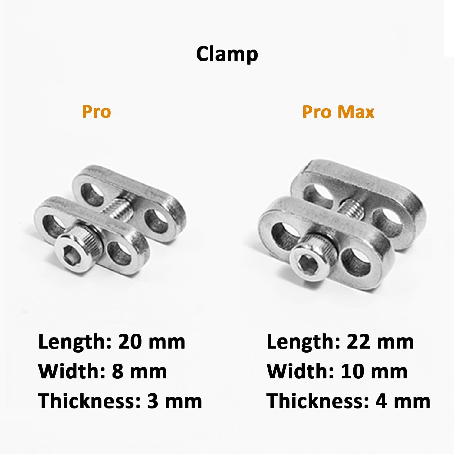 Stop-Motion Adjustable Figure Clamp - Stainless Steel, Square Base, Flexible Arm(Size:Pro Max - 7 Connector)