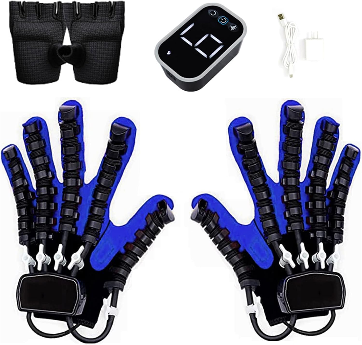 Upgraded Rehabilitation Robot Gloves, Memory Function Robotic Glove for Stroke Recovery Therapy Device, Paralysis Arthriti Patient Physical Reabilitech