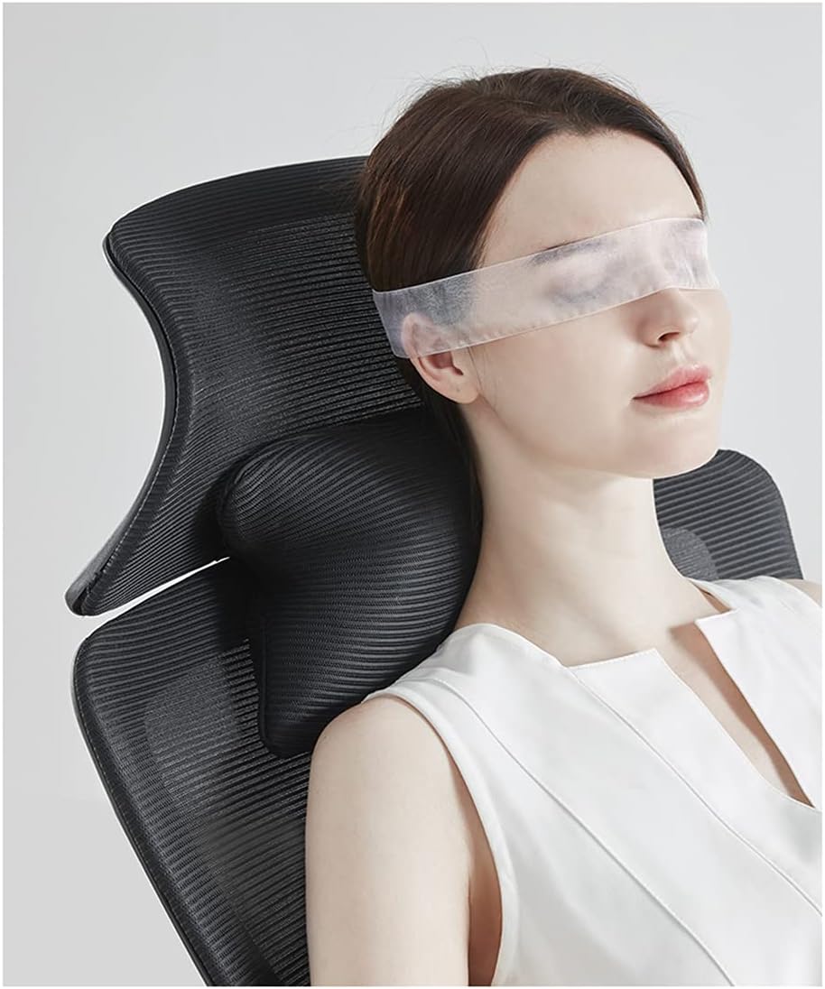 Executive Recline Tables and Chairs Linkage Armrest Lumbar Support High Back Net 155° Tilt 360° Rotation Seat Lift Reinforced Nylon Resin Base Silent PU Casters Unisex(