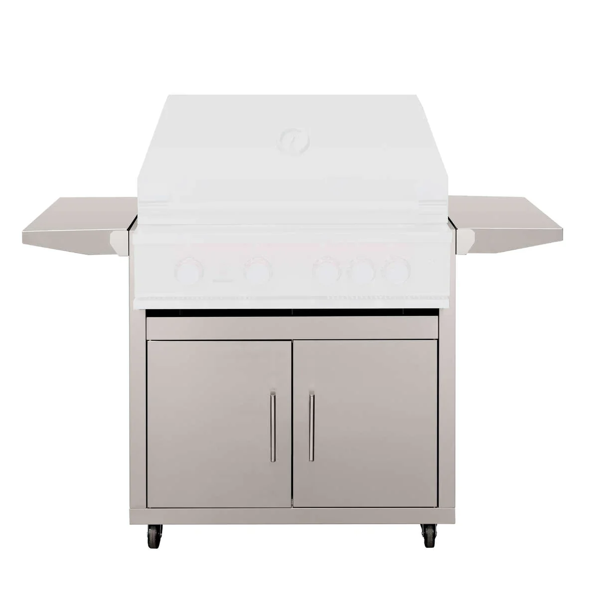 TrueFlame 32-Inch Delux Grill Cart in Stainless Steel (CART-TF-32DC)