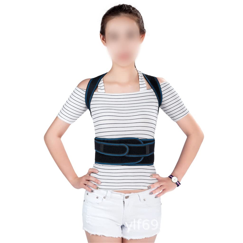 Back Belt Posture Corrector Humpback Correction Shoulder Spine Back Support Belt Corset(XXL code)