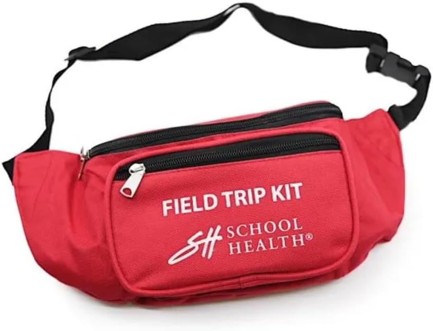 School Health - Field Trip Kit, First Aid Kit, for Schools, Camping and Traveling - Medical Emergency Kit