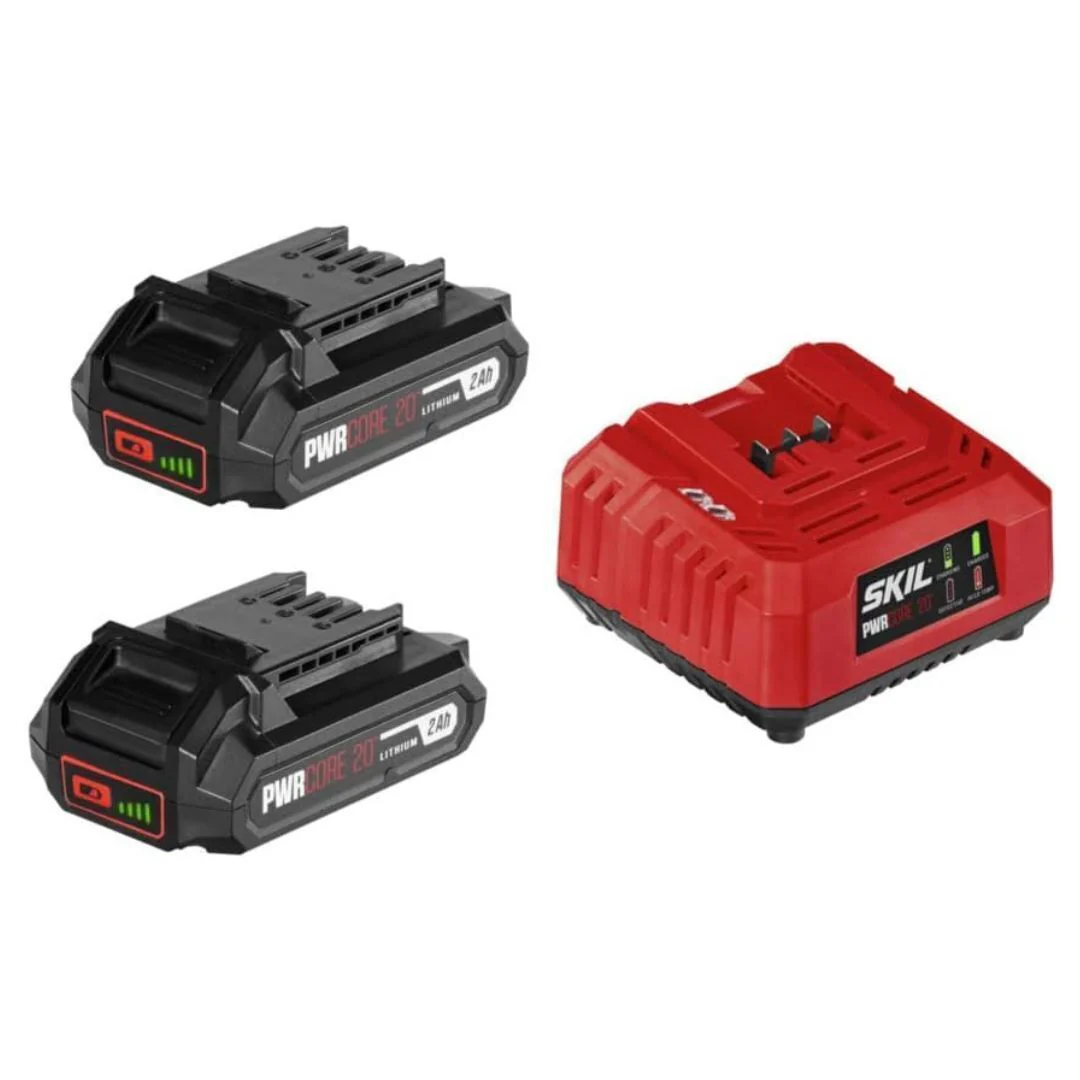 SKIL PWR CORE 20 2X2.0Ah Battery & Charger Starter Kit - CB5197B-21