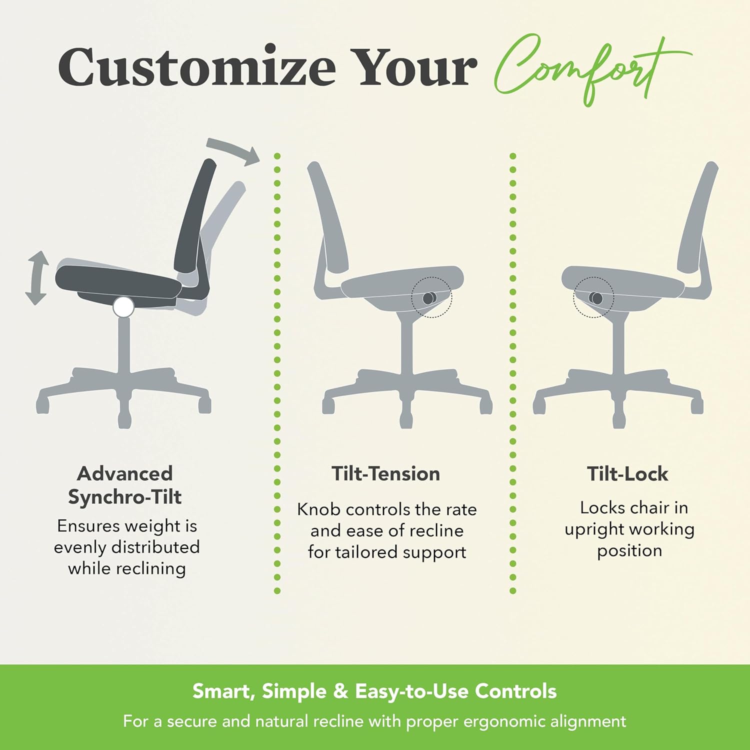 HON Nucleus Task Chair, Advanced Synchro-Tilt Control, Office Chair with Lumbar Support, Height and Width Adjustable Arms, Titanium Frame, Frost