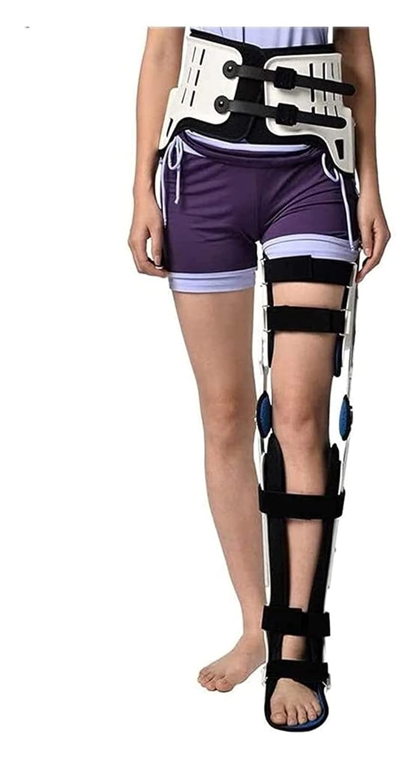 Portable Knee Foot Orthosis Braces Comfortable Ankle Foot Supports Immobilizer Splints Breathable Foot Orthotics Helps To Improve Balance Leg Stre,Right