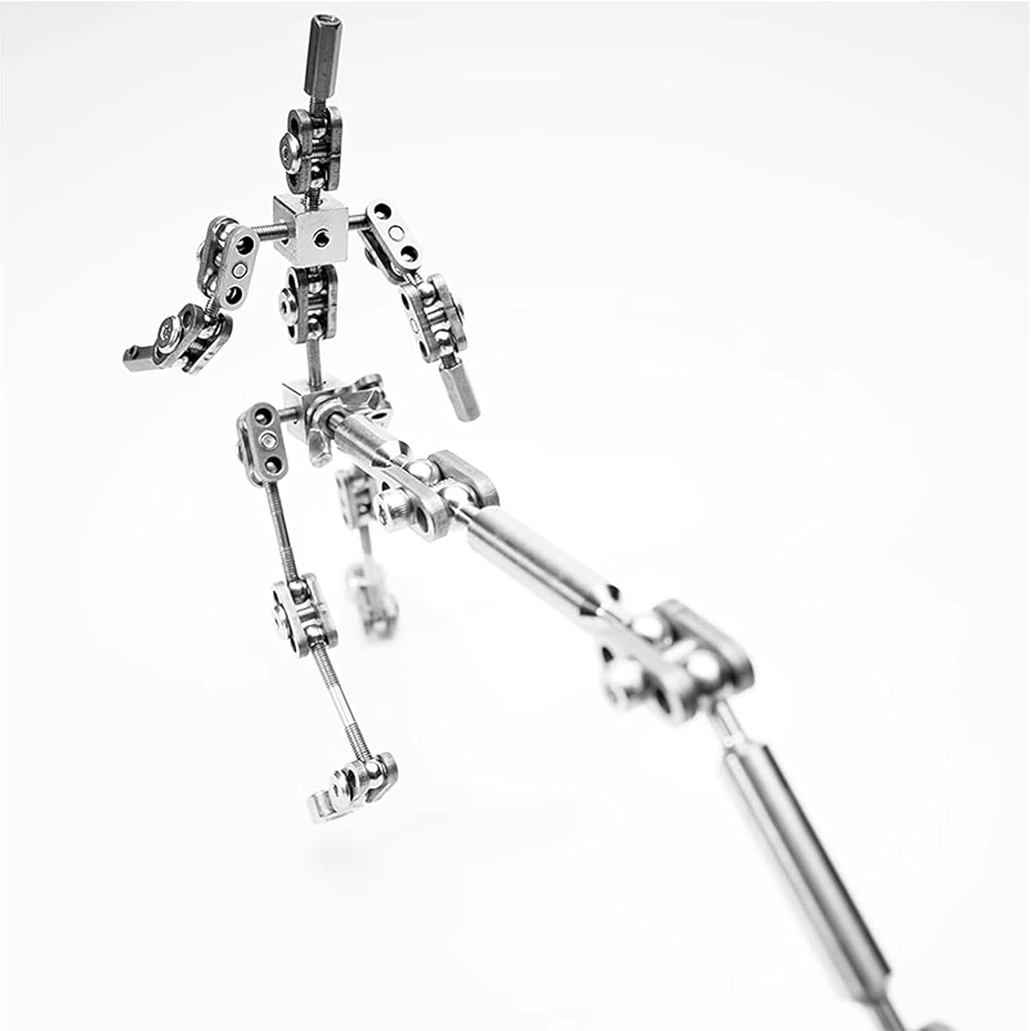 Armature Rigging Rig for Stop Motion Kit with Metal Puppet Figure Skeletons,Stainless Steel Rig Arm,Support Your Figures's Movement,18CM (18cm