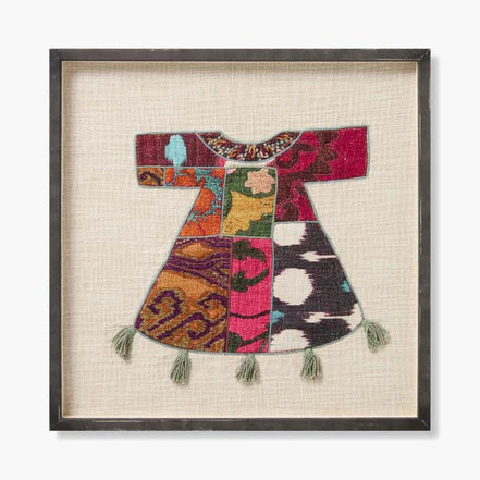 Loloi Abbas Collection - Wall Art Embroidered Rug in Ivory