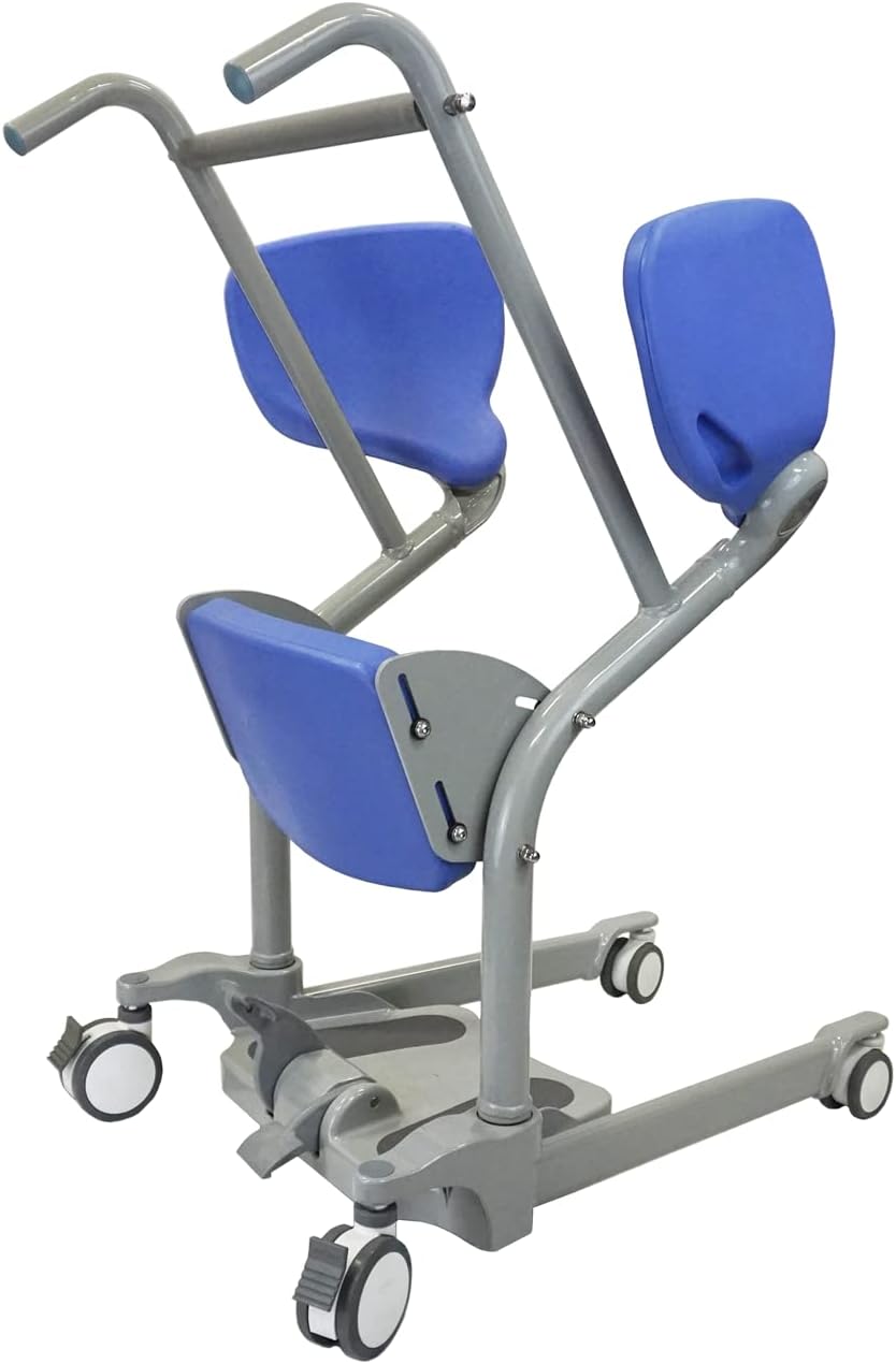 Ascend & GO - Manual Sit to Stand Elderly Assist Transfer Patient Lift Aid, Standing Assist Lift, Senior Transport Assistance Patient Chair, Stand Up Lift - Homecare Professional Use 400lbs. Lift Cap