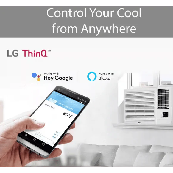 LG 18,000 BTU Wi-Fi Window Air Conditioner w/ Heat