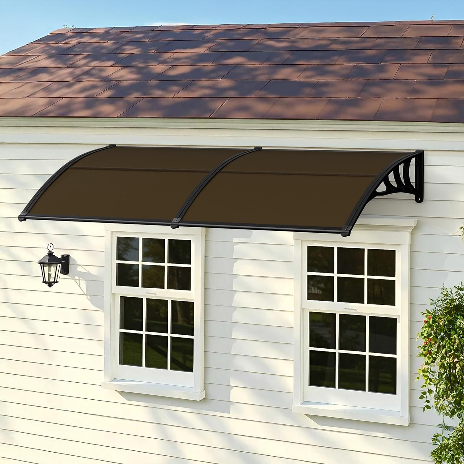 SUPER DEAL 2 Pack Window Outdoor Awning Canopy, 80