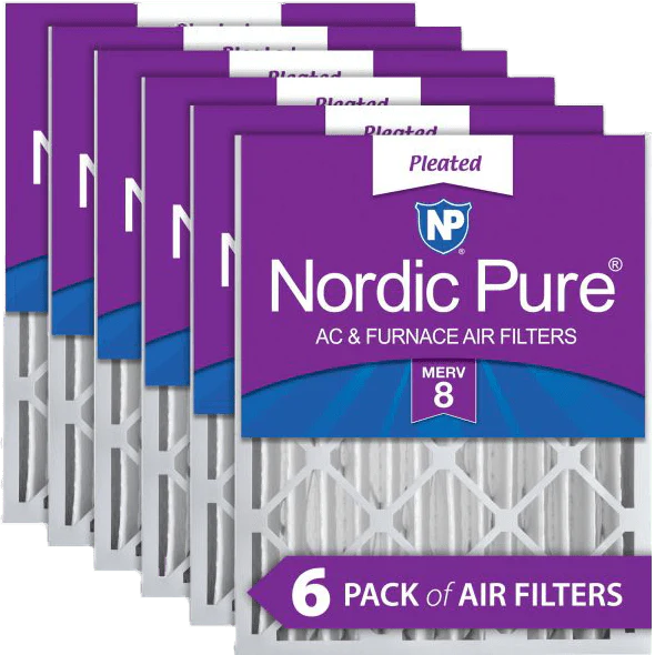 Nordic Pure MERV 8 4-inch Pleated Furnace Filters