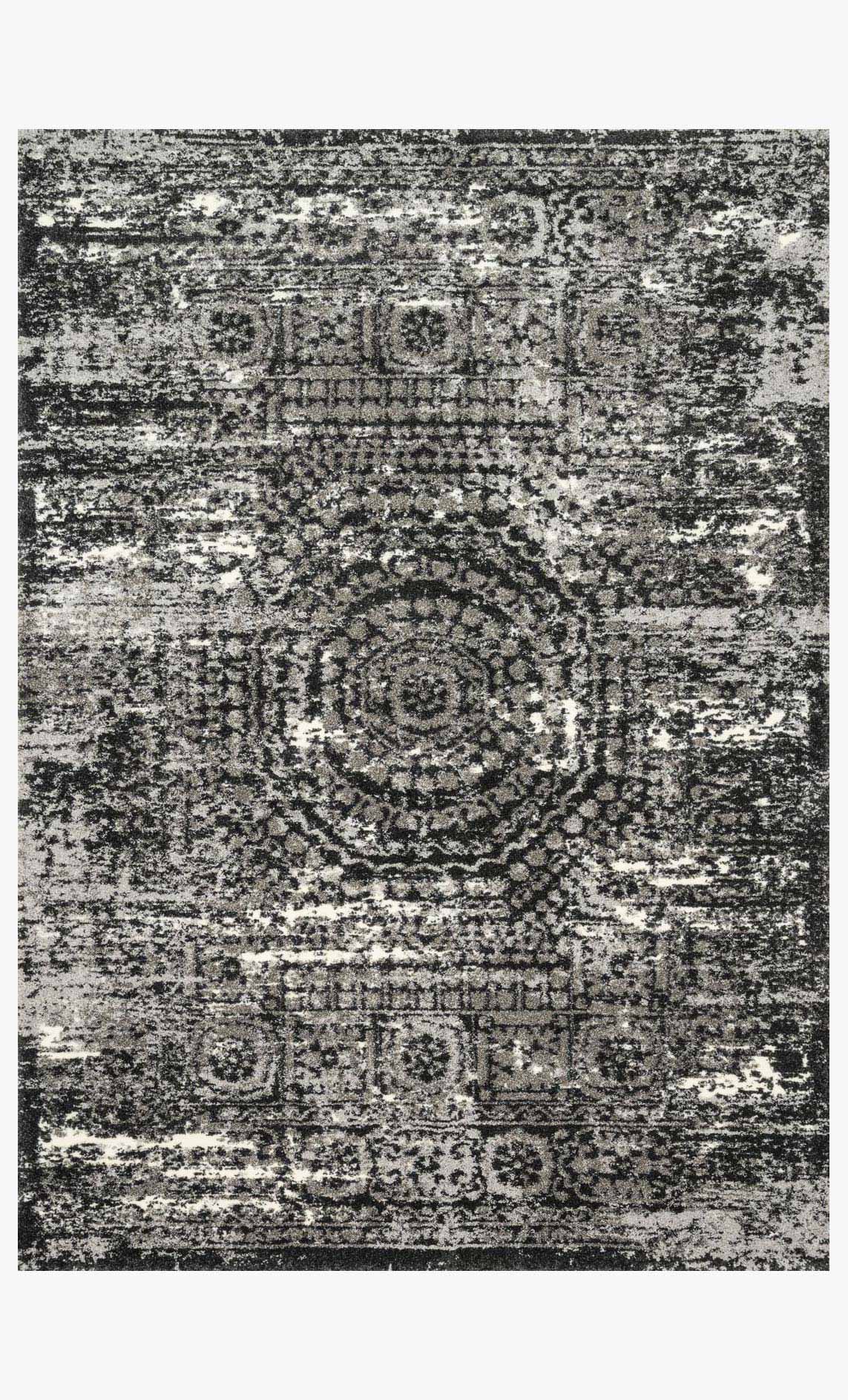 Loloi Viera Collection - Contemporary Power Loomed Rug in Graphite & Black (VR-11)