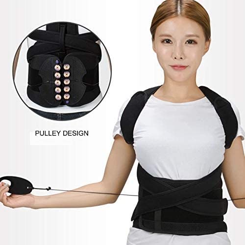 Adjustable Posture Corrector and Waist Shoulder Brace - Back Support Belt for Men, Women, Kids - Easily Adjustable Back Shoulder Support (Size : Medium)