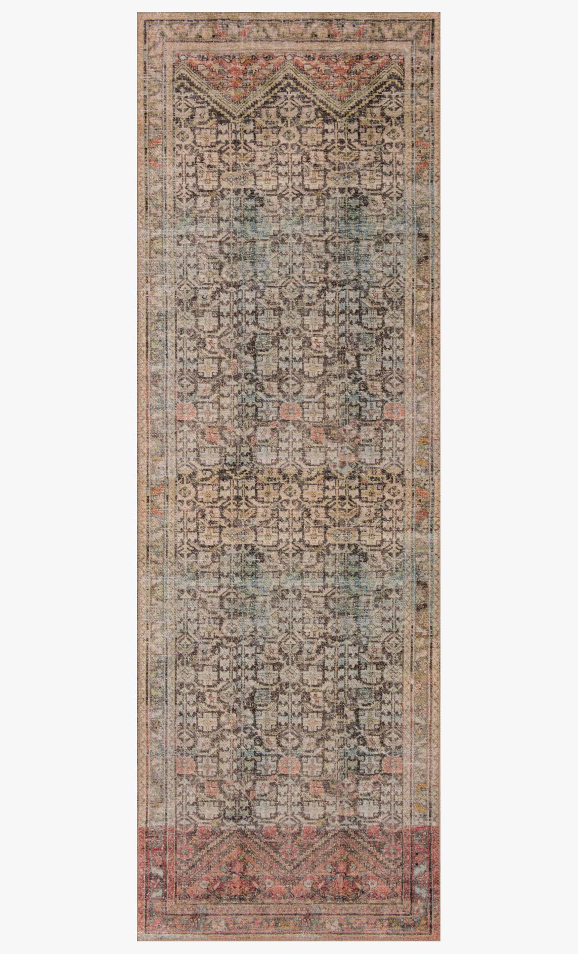 Loloi II Loren Collection - Traditional Power Loomed Rug in Charcoal (LQ-17)