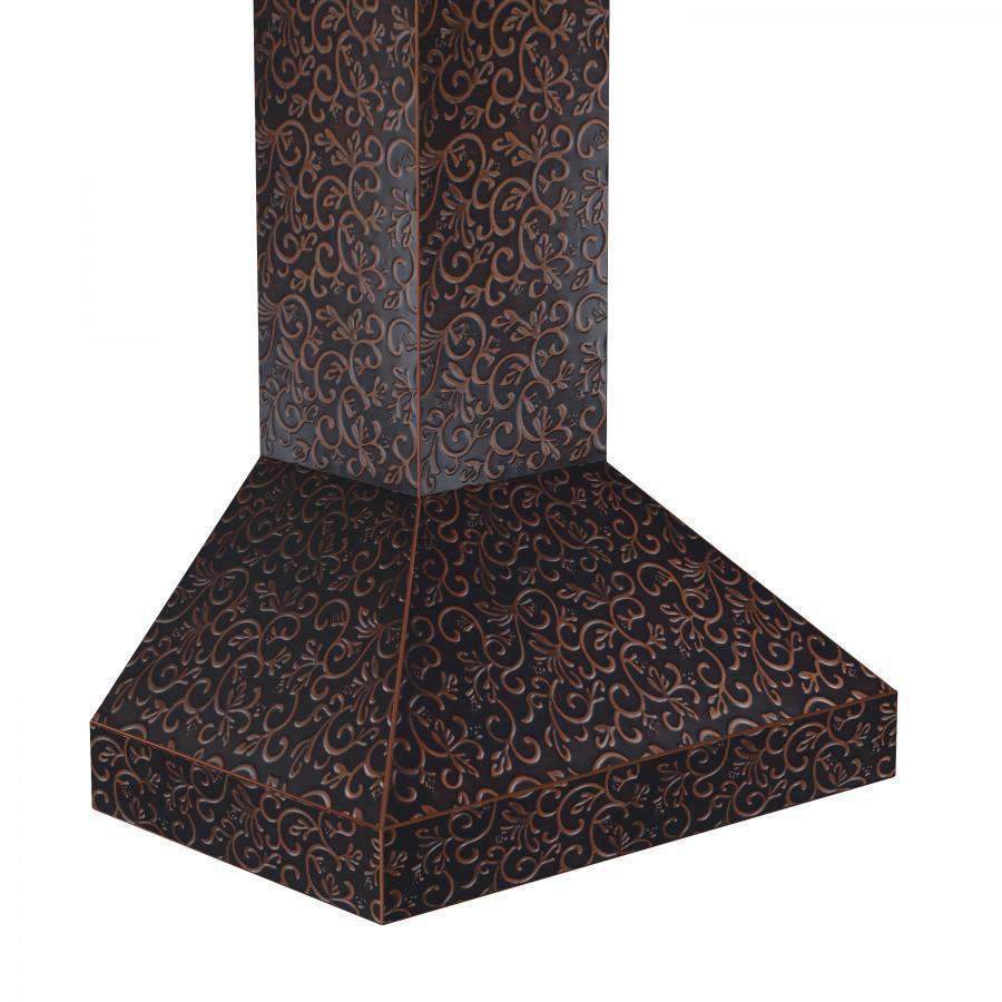 ZLINE 30-Inch Copper Wall Range Hood with Crown Molding (8667F-30)