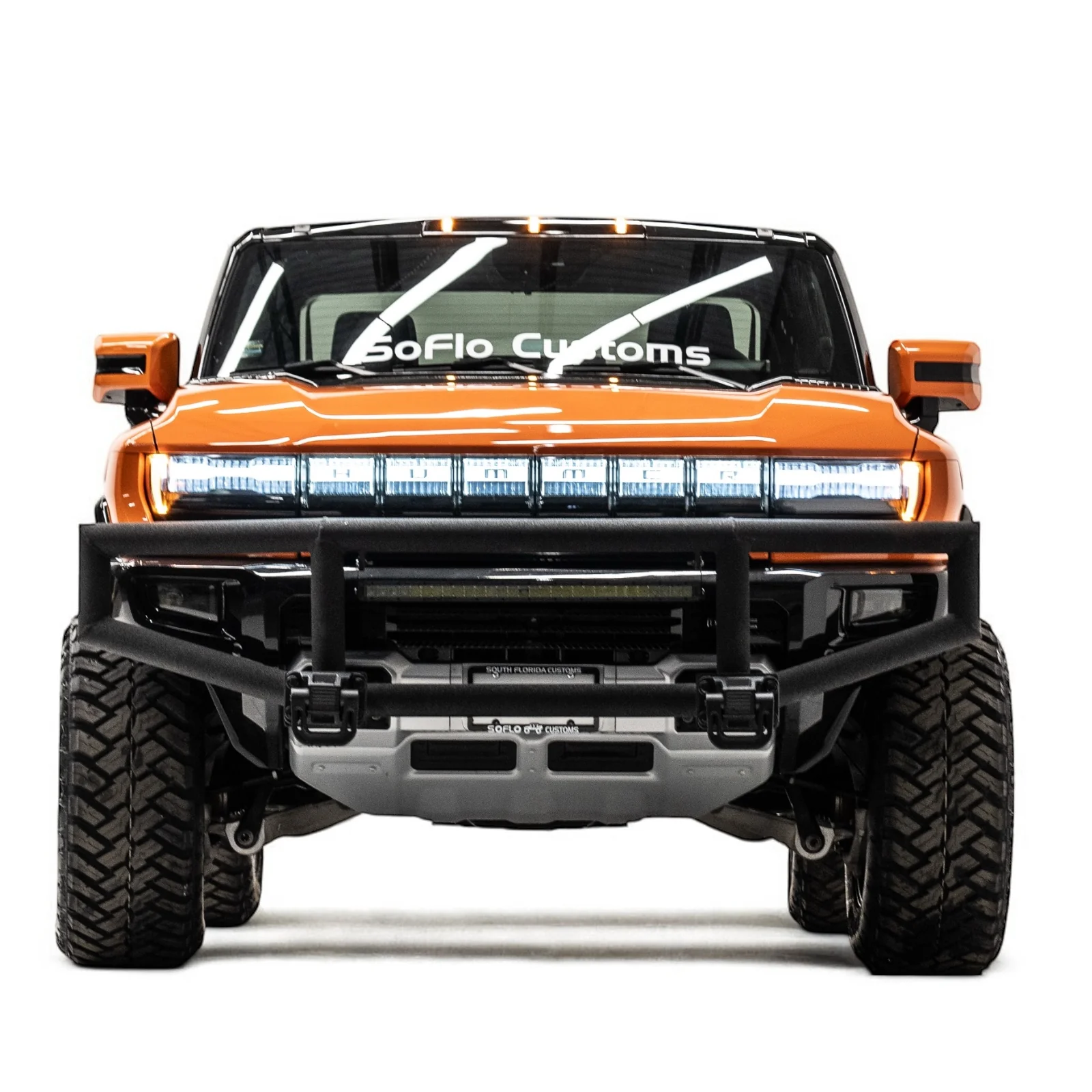 GMC Hummer EV Brush Guard Bull Bar Black Kevlar Finish 2021-2026