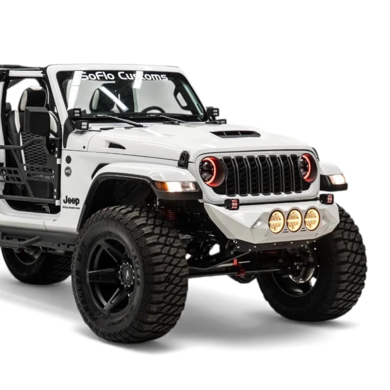 Jeep A Pillar Double Stack Aluminum Cube Light Brackets ( Wrangler / Gladiator ) 2018-2026