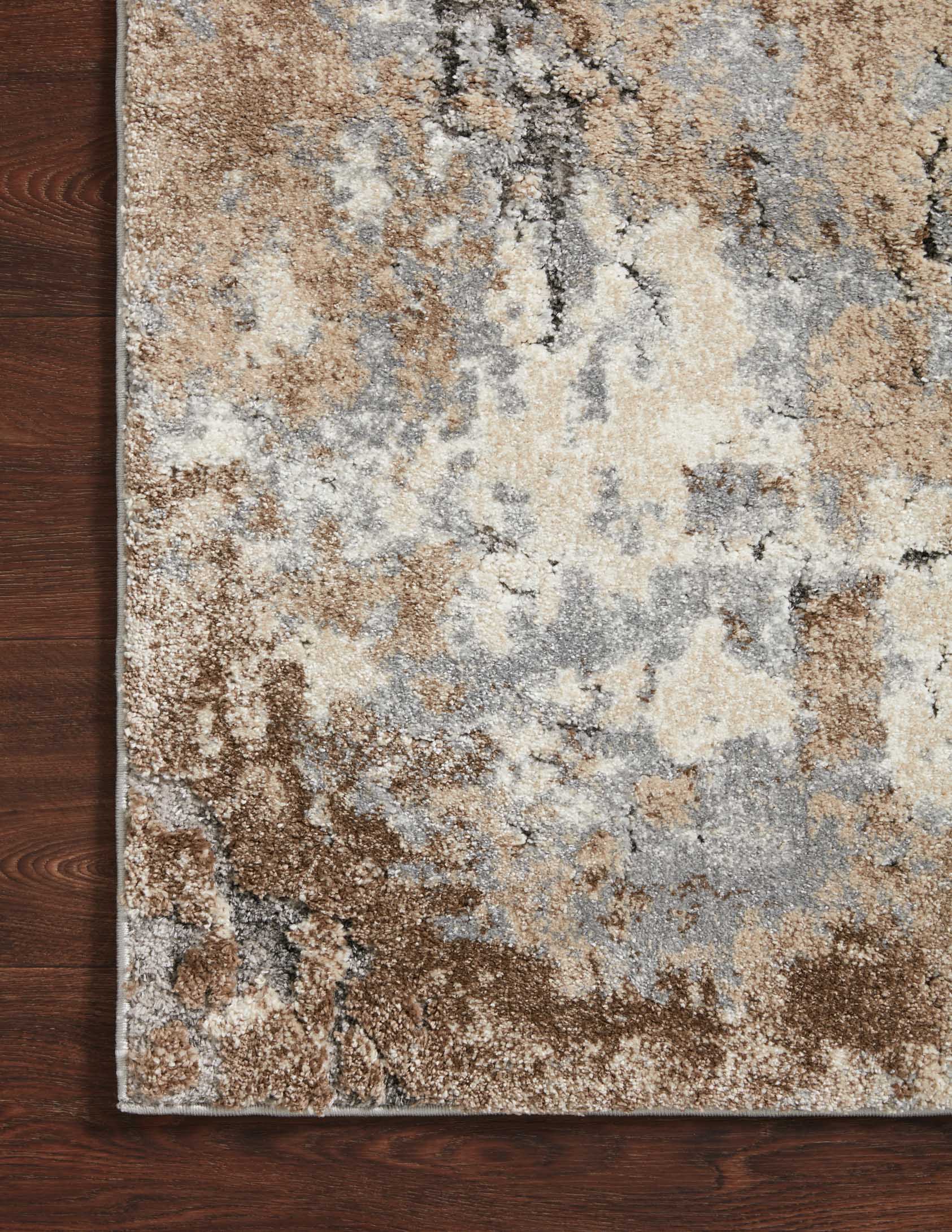Loloi Theory Collection - Transitional Power Loomed Rug in Dove & Bark (THY-09)