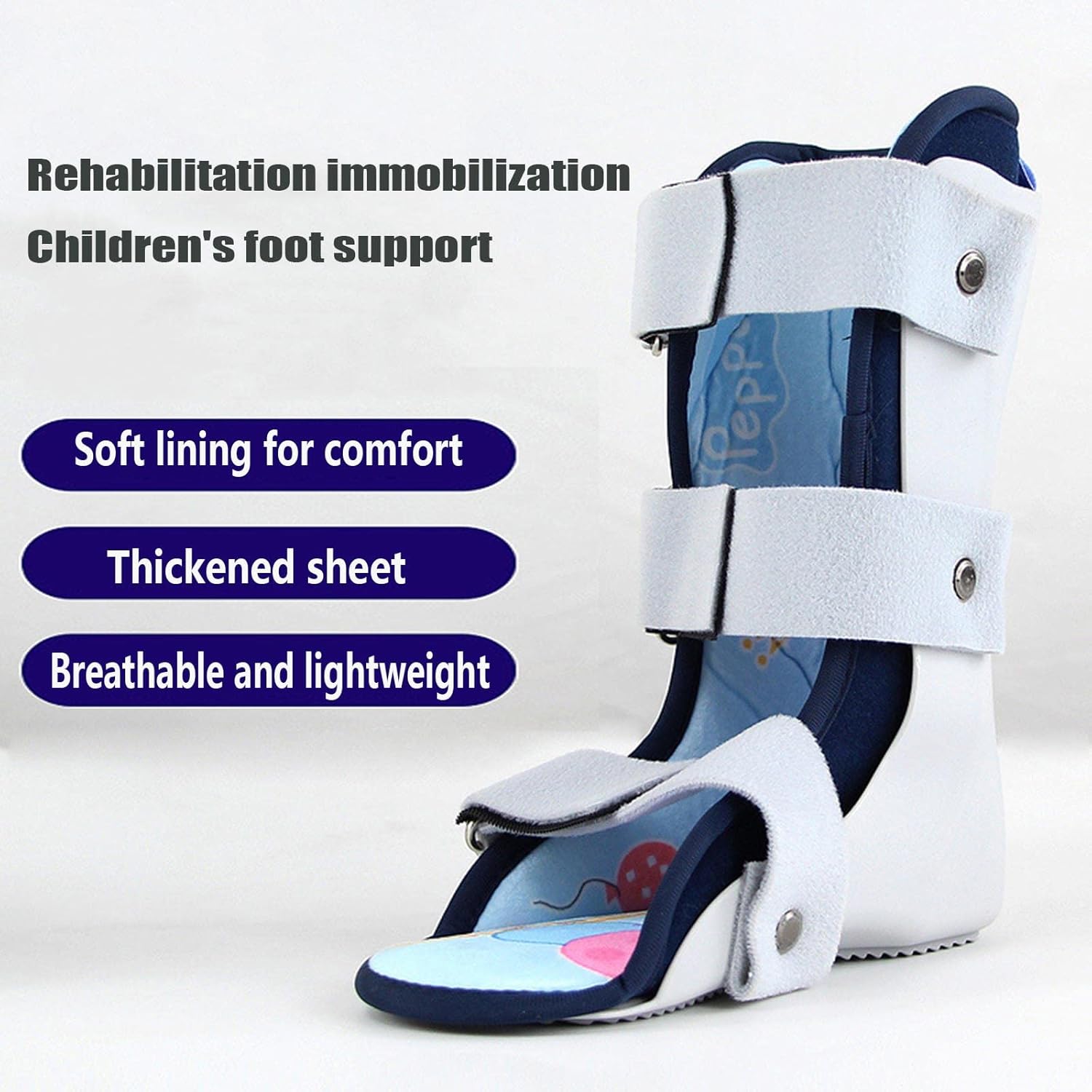 SFKLYU Kids AFO Drop Foot Brace Children Ankle Foot Orthosis Pediatric AFO Night Splint Walking Sleeping Othopedic Drop Foot Support,Left+Right,M