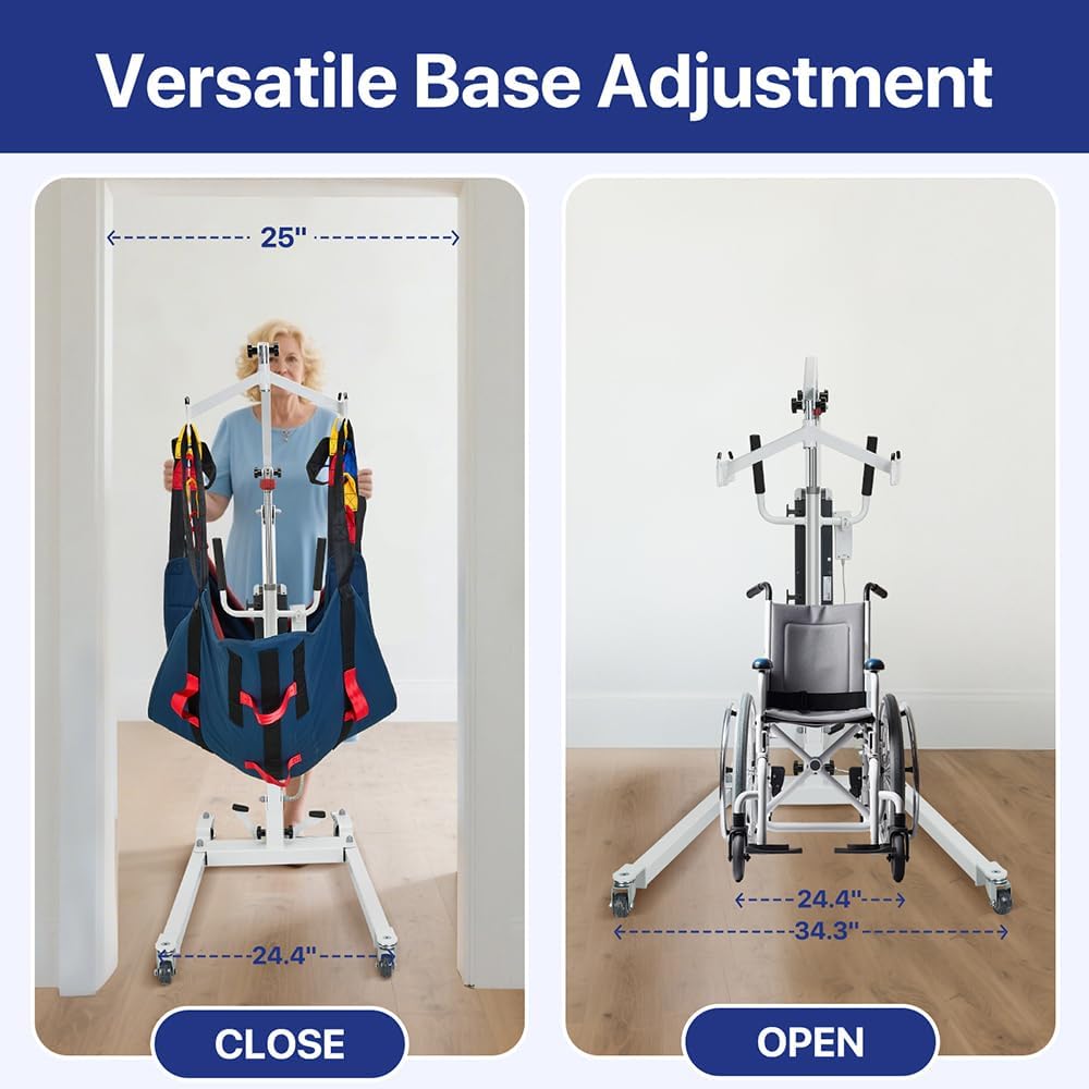 Electric Patient Lift Premium Aluminum Folding Electric Patient Lift for Home Travel and Healthcare Efficient 440lbs Electric Body Lightweight Transfer Lift