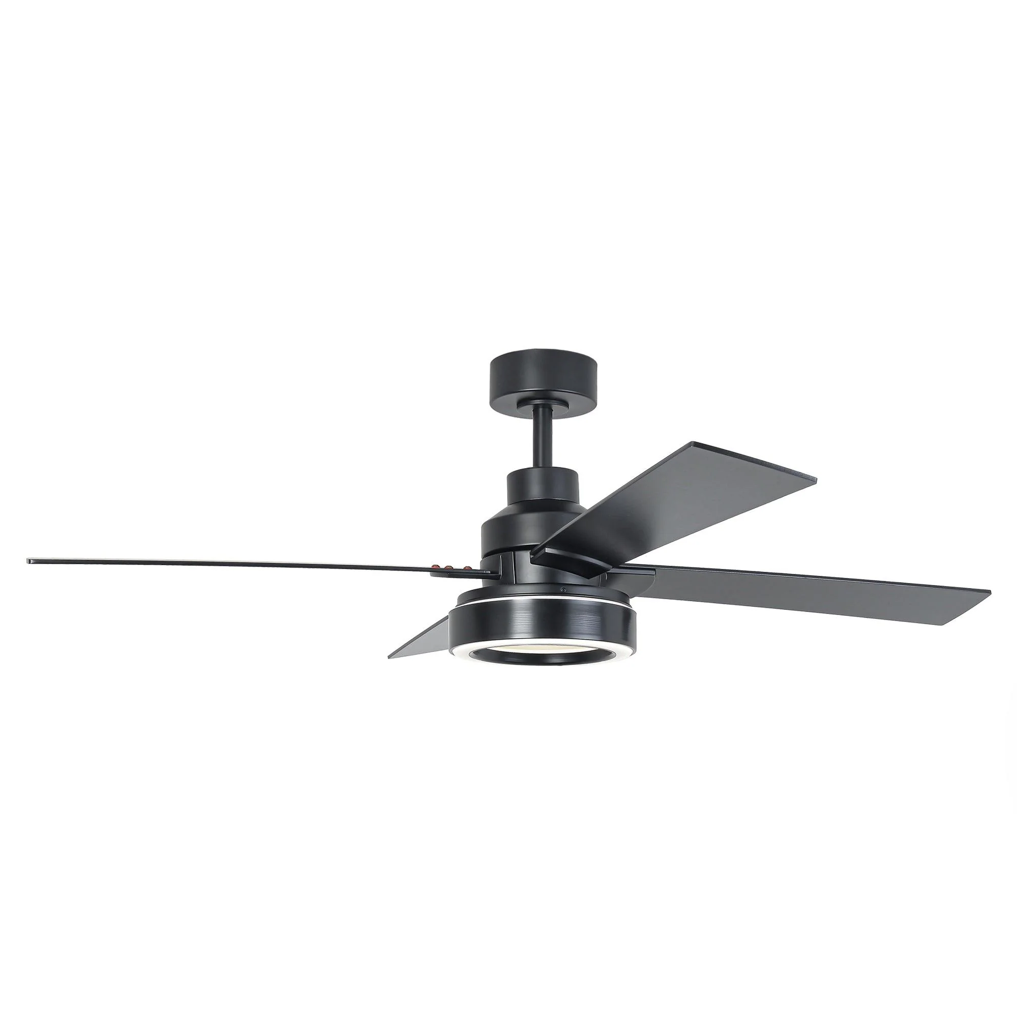 Parrot Uncle Vaczon 52-Inch 4 Blades DC Motor Modern Downrod Ceiling Fan with LED Light and Remote Control (VZA01B107A)