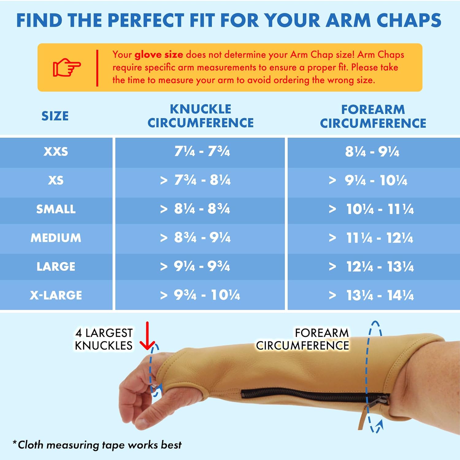 Arm Chaps Extended Elbow Leather Arm Guard - Arm Sleeve Protectors for Thin Skin and Bruising, Scratches & Cuts - Protective Arm Sleeve for Any Age- Left & Right Form-Fitting - Tan (1Pair/X-Small).