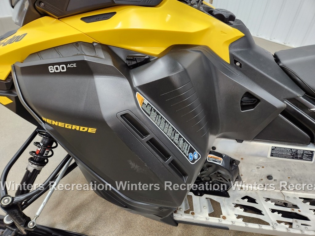 2023 Ski-Doo Renegade Sport 600 Ace Snowmobile, Black & Yellow