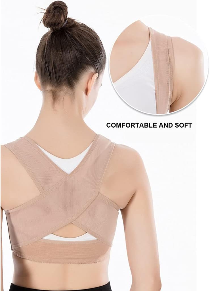 Invisible Body Shaper Corset Women Chest Posture Corrector Belt Back Shoulder Support Brace Posture Correction(E,L)