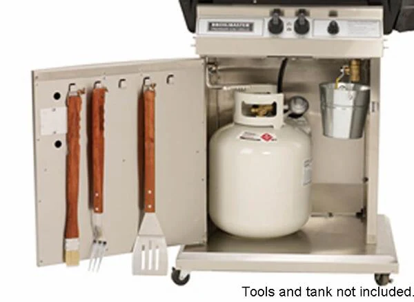 Broilmaster Stainless Steel Storage Cart/Base with Removable Casters (PSCB1)