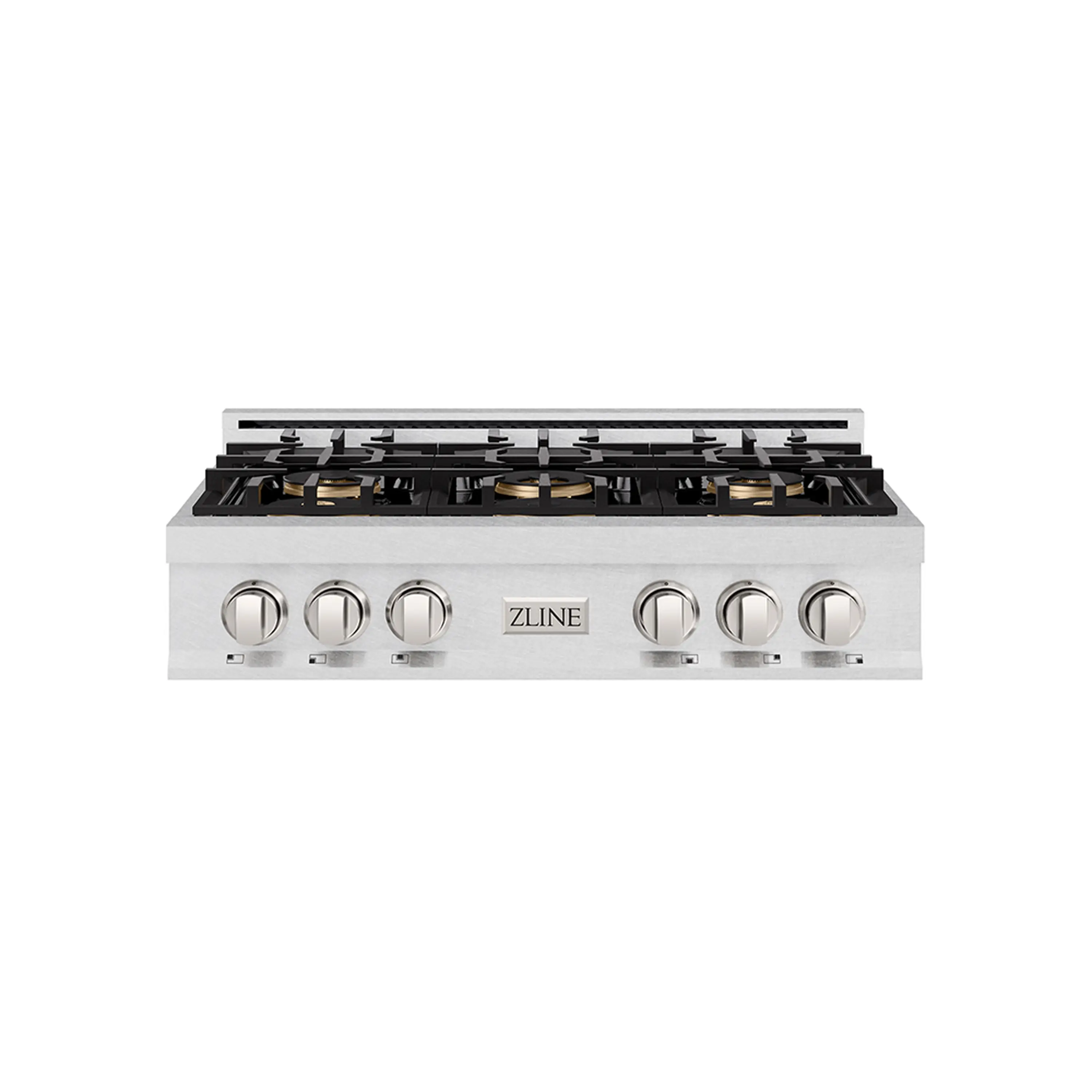 ZLINE 36-Inch Classic Gas Rangetop with 6 Burner DuoPro鈩?Cooktop in Satin Stainless Steel (PCRTS-36)