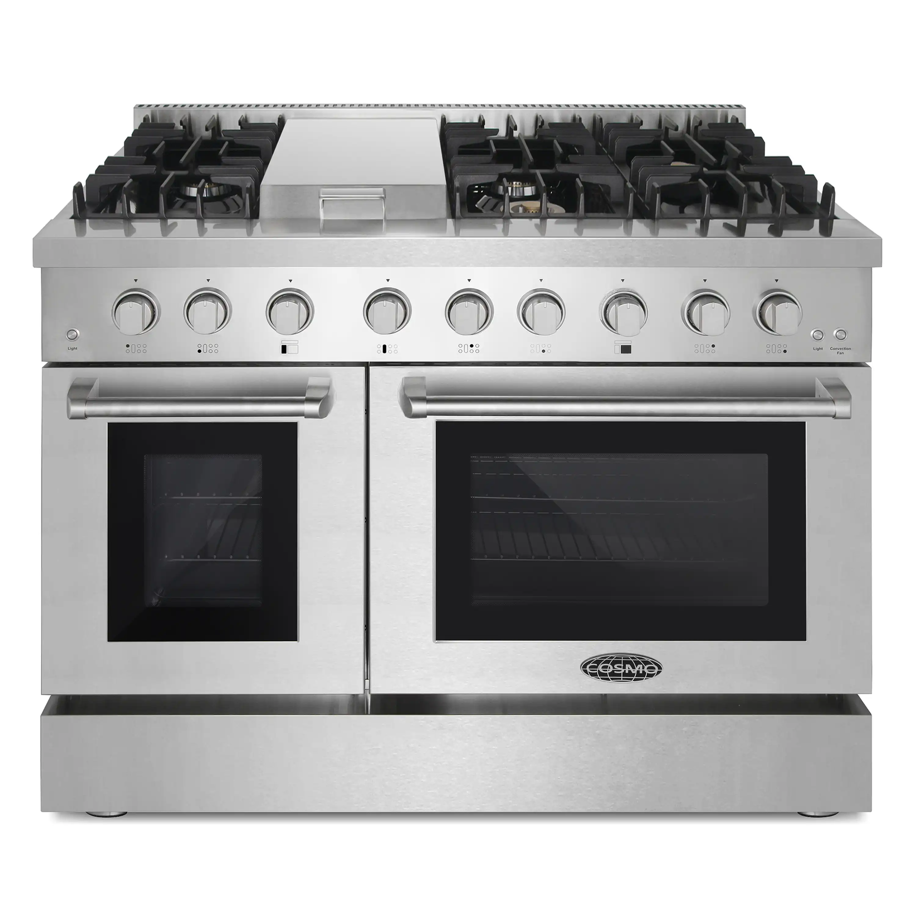 Cosmo 48-Inch Dual Fuel Range with Griddle and Double Oven (COS-DFRL486GK)