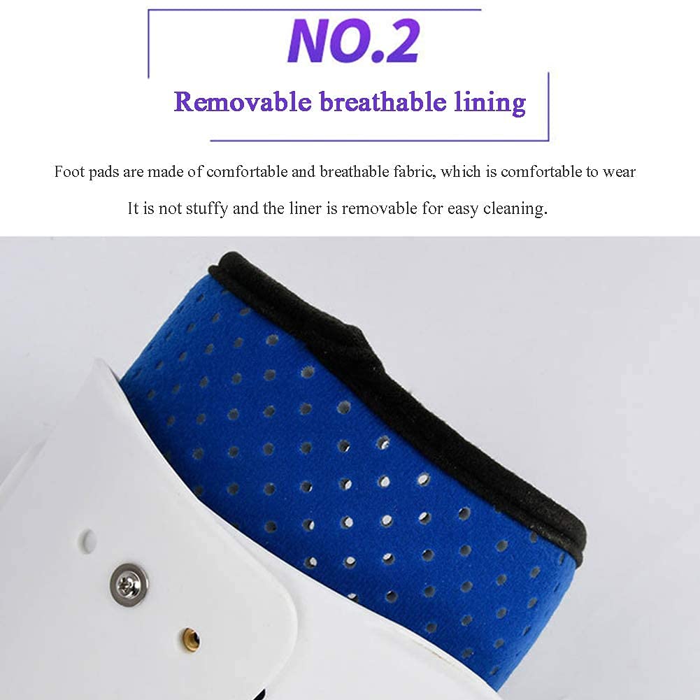 Hinged ROM Knee Foot Support Brace, Adjustable Post Op Orthosis Immobilizer Protector, Full Leg Stabilizer Knee Orthosis Splint,Left