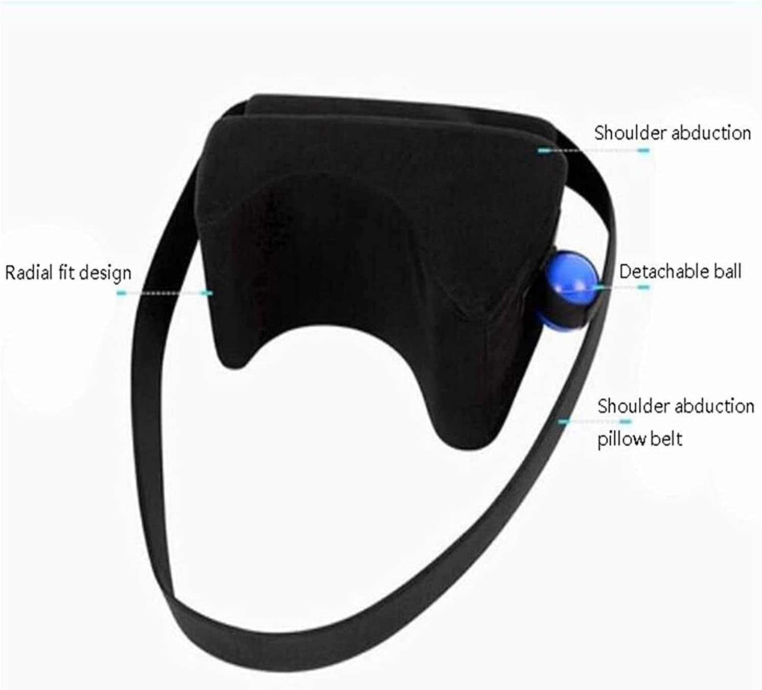 arm Sling Shoulder Sling arm Brace Shoulder immobilizer Arm Supports with Abduction Pillow and Exercise Ball for After Surgery,Broken Arm Injury Support Pain Relief(Size:Leftarm)