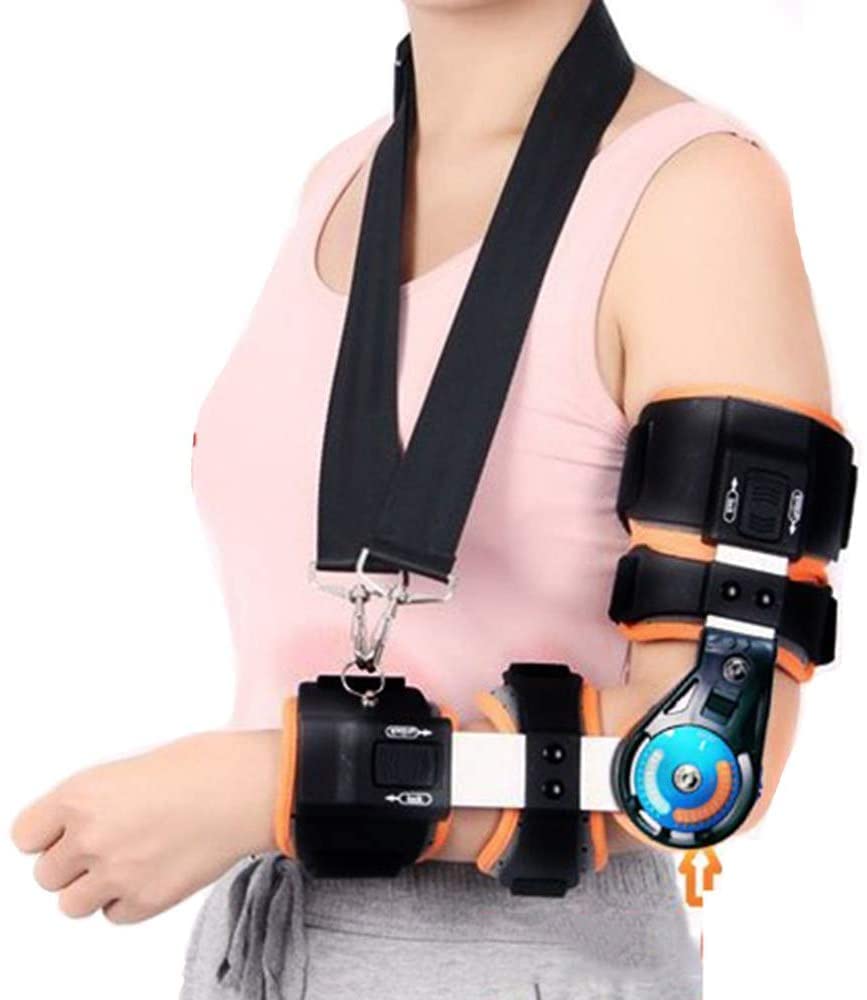 Hinged Elbow Brace, Ulnar Nerve Brace For Joint Arthritis Pain Relief Tendonitis Sports Injury Recovery For Women Men,Left