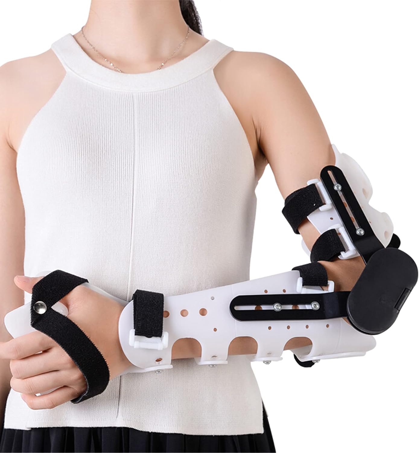 WILLQR Hinged Elbow Brace for Dislocated Arm Surgery Injury Recovery Pain Relief Arm Support Splint Orthosis Surgery Recovery Ligament and Tendon Repairs and Dislocation by Brace Align,Left