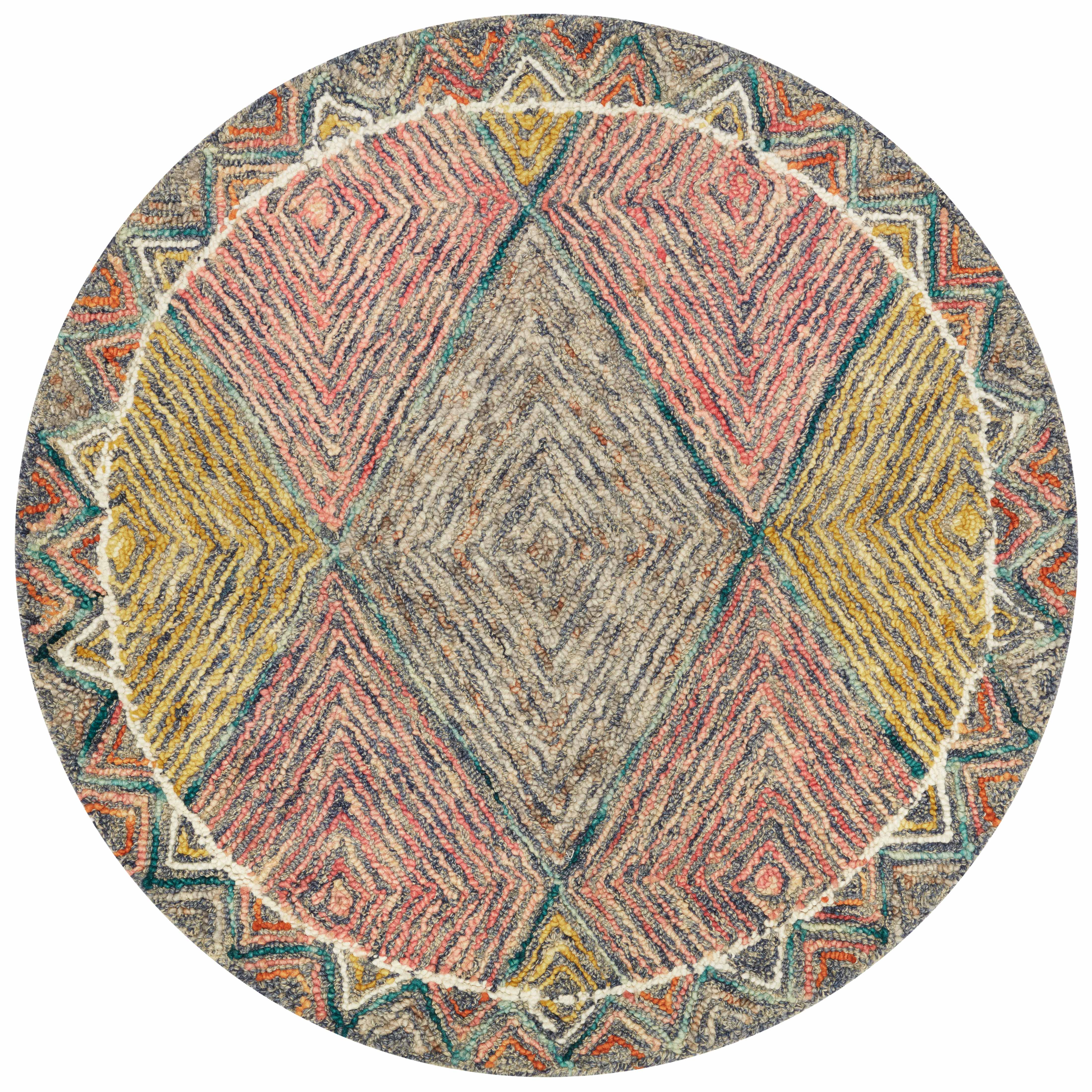 Loloi II Spectrum Collection - Contemporary Hooked Rug in Turquoise & Fiesta (SPE-02)