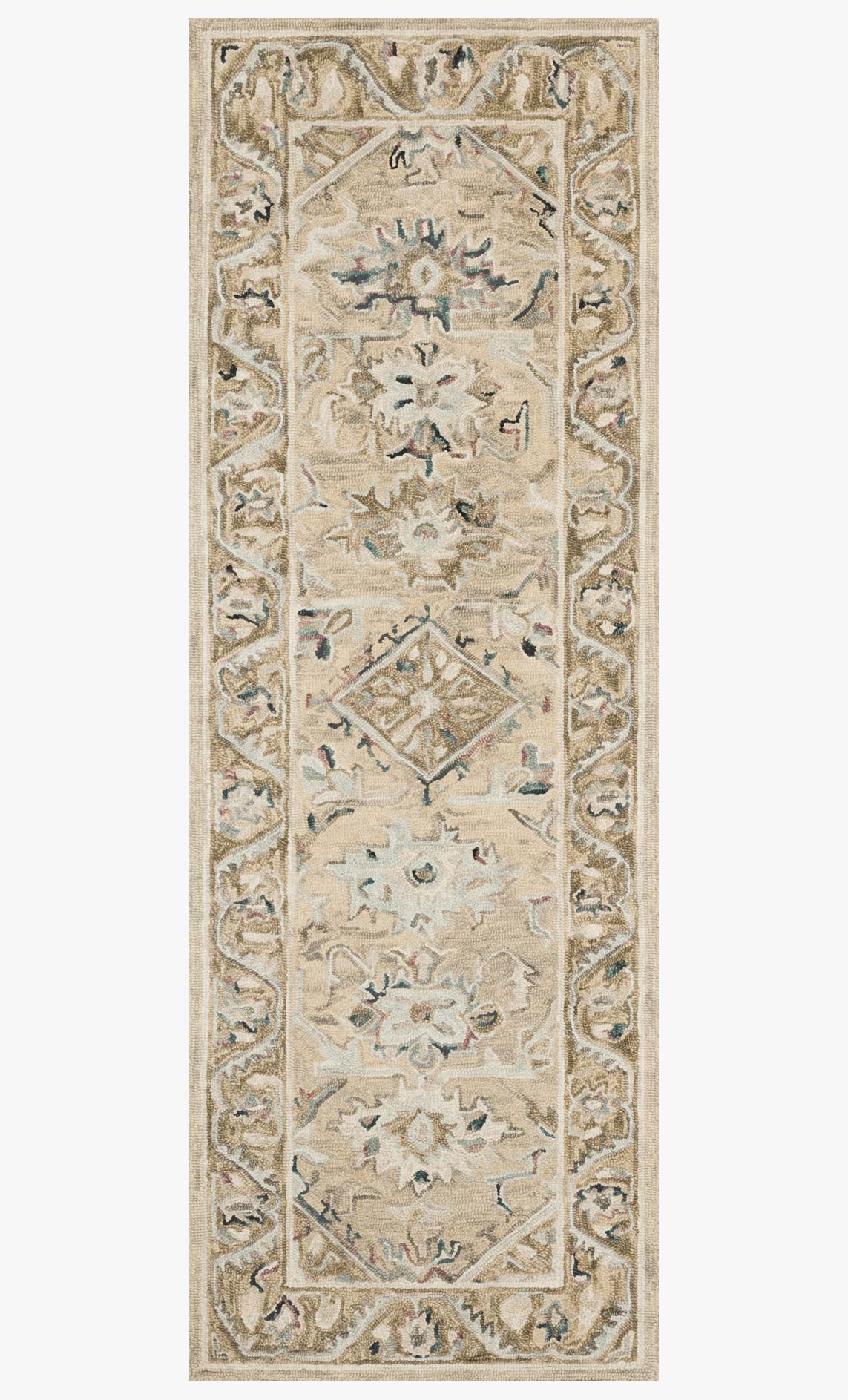 Loloi II Beatty Collection - Traditional Hooked Rug in Beige & Ivory (BEA-02)