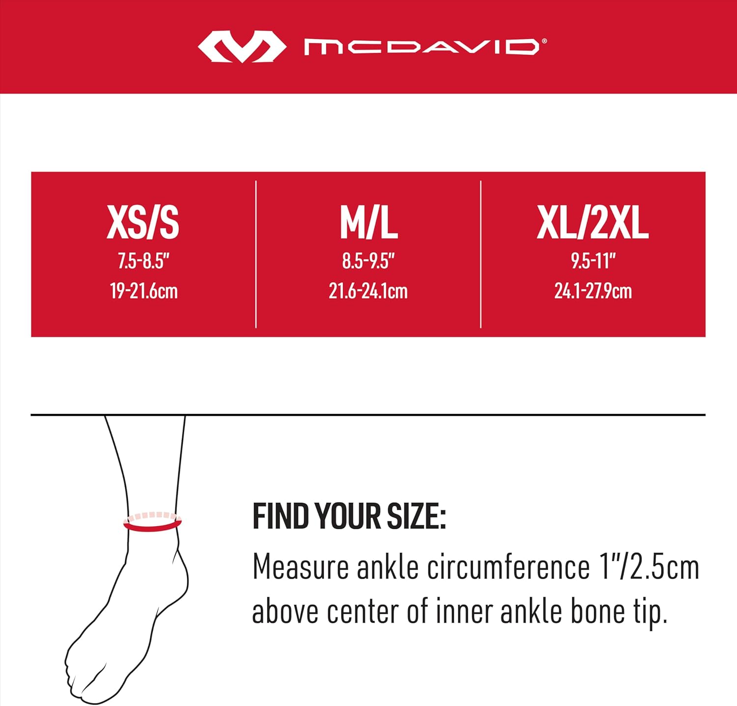 McDavid Ankle Brace Sprain Prevention/ Recovery. Bio-Logix Therapy Support, Competition Grade. Perfect for Basketball, Volleyball, Football, Soccer and More