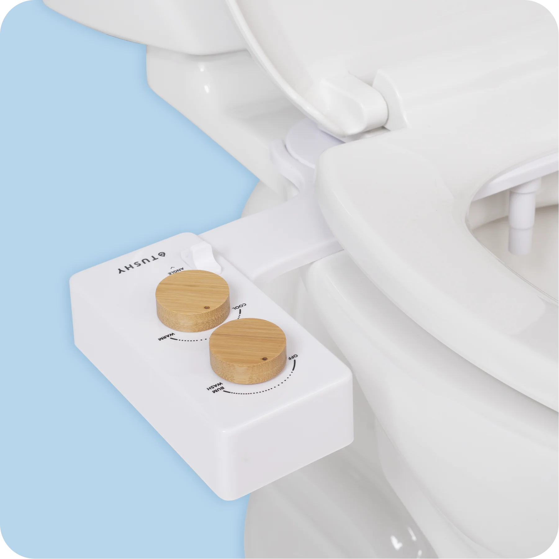 TUSHY Spa 3.0 Premium Bidet Attachment, Dual Temp Cold & Warm Water, Self Cleaning, Adjustable Pressure Nozzle & Angle Control